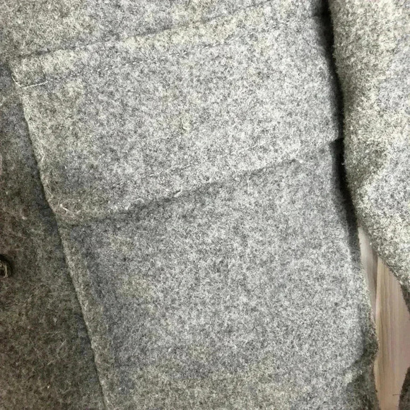 GAP Factory Grey Wool Blend Hooded Pea Coat Sz XS - Picture 4 of 16